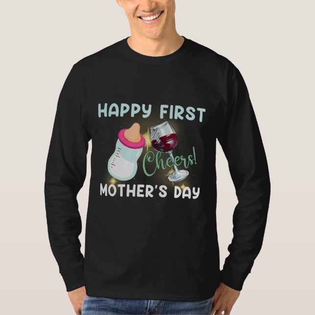 Camiseta Rd Happy First Madre S Day Svg 1rua Mãe S Day W (Frente)