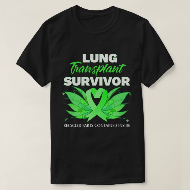 Camiseta RD Lung Transplant Warrior Survivor Disease Patien (Frente do Design)