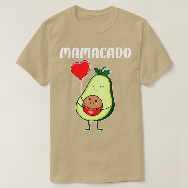 Camiseta RD Mamacado Avocado Grávida Mãe Gravidez Avo (Frente do Design)