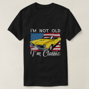 Camiseta RD Não sou Velho Sou Classic Flag Engraçado Carr