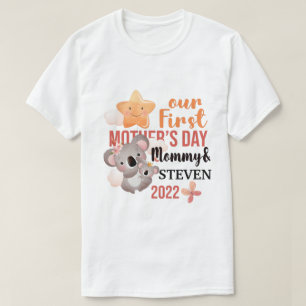 Camiseta RD Personalizado Primeiro Dia de as mães Mãe e Beb
