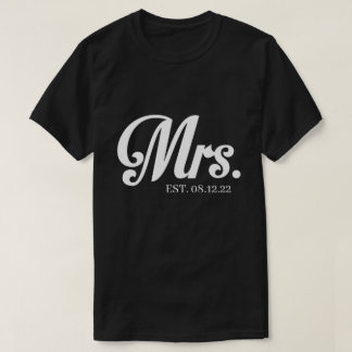 Camiseta RD Personalizado Sr. e Sra. Shirt, Recem casados T