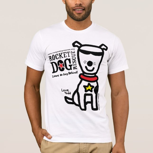 Camiseta RDR - Parr de Todd (branco do cão de Lrg) (Frente)