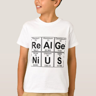 Camiseta Re-Al-GE-Ni-U-s (gênio real) - cheio
