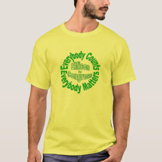 Camiseta Re-elect Keith Ellison para o congresso Minnesota