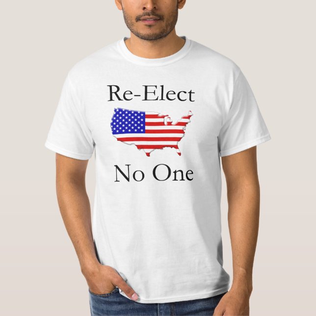 Camiseta Re-Elect ninguém!!!! (Frente)