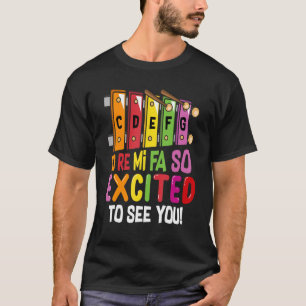 Camiseta Re Mi Fa Tão Empolgado Em Ver Você Assinar Música