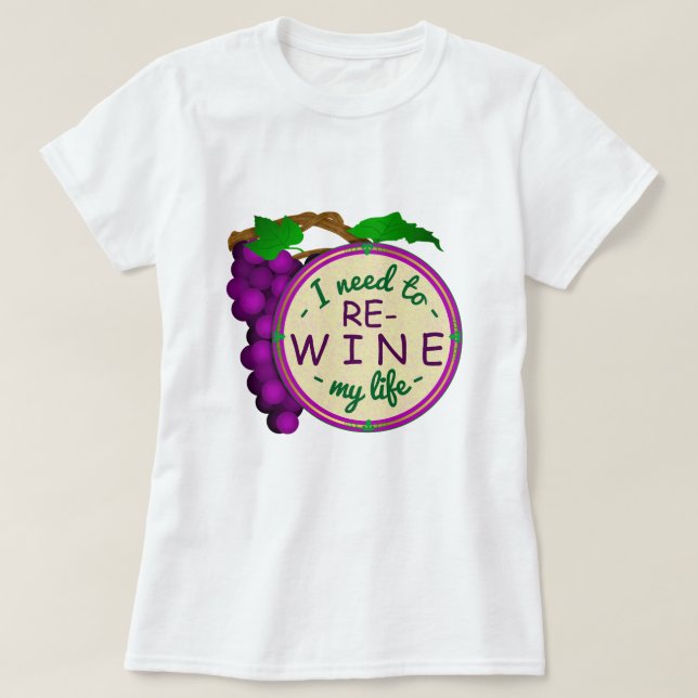Camiseta Re-Vinho engraçado do snobe do vinho minha chalaça (Frente do Design)