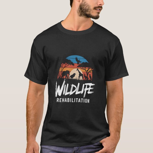 Camiseta Reabilitação da fauna selvagem - Natureza em Amant (Frente)