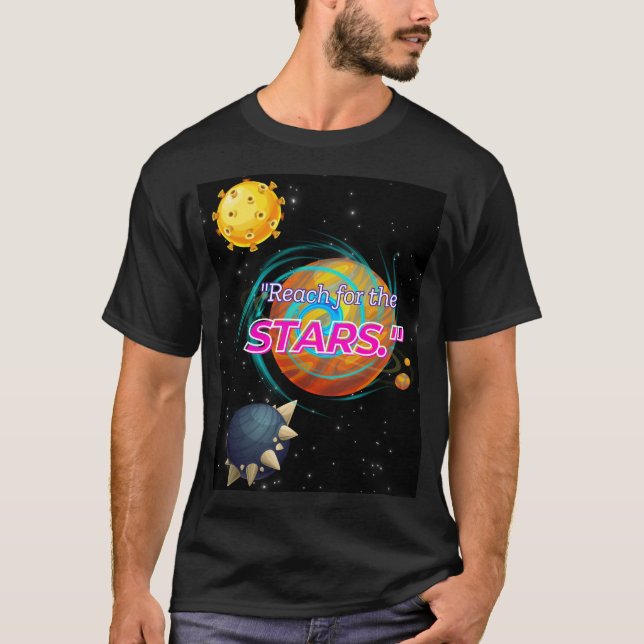 CAMISETA REACH PARA AS ESTRELAS (Frente)