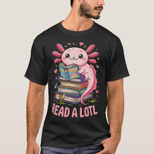 Camiseta Read A Lotl Axolotl Books (Frente)