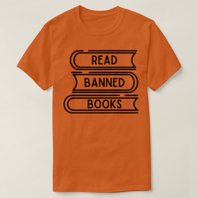 Camiseta Read Banned Books Funny Book Lover World Book Day  (Frente do Design)