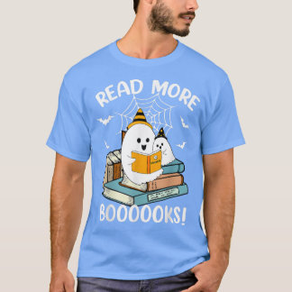 Camiseta Read More Boooooks Cute Ghost Read More Boooooks H