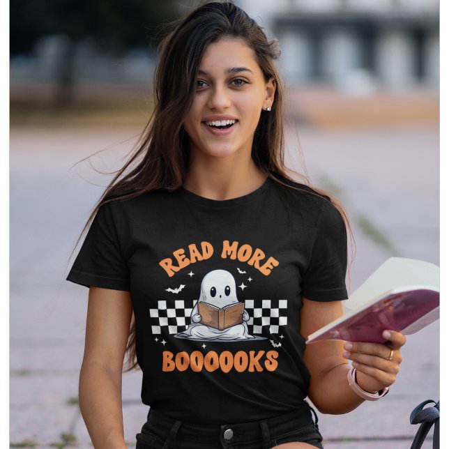 Camiseta Read More Boooooks Funny Halloween  (Criador carregado)