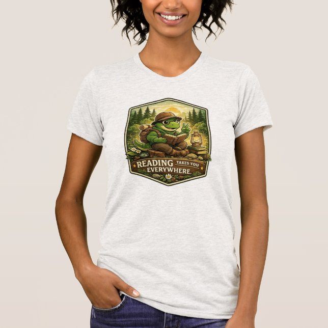 Camiseta Reading Dino (Frente)