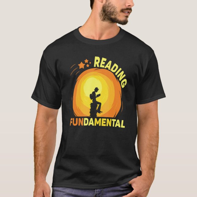 Camiseta Reading Is Fundamental Geeky Bookworm Poetry Liter (Frente)