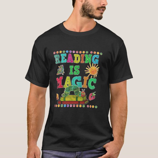 Camiseta Reading Is Magical Book Lover Teacher Girls Woman (Frente)