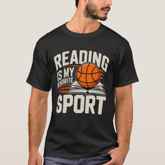 Camiseta Reading is My Favorite Sport Book Lover Funny Sayi (Frente)