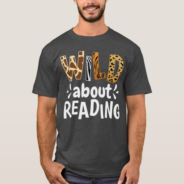 Camiseta Reading Lover Apparel Wild About Reading Reading B (Frente)