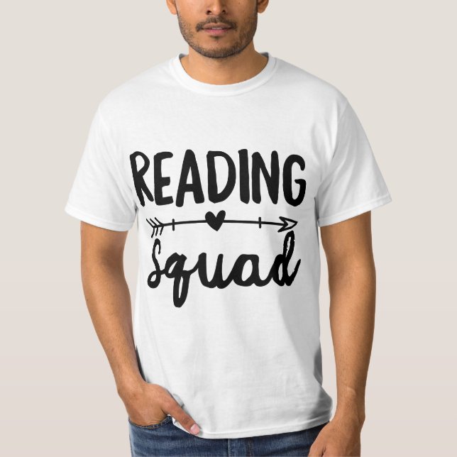 Camiseta Reading Squad Teacher Appreciation Gift Book Lover (Frente)