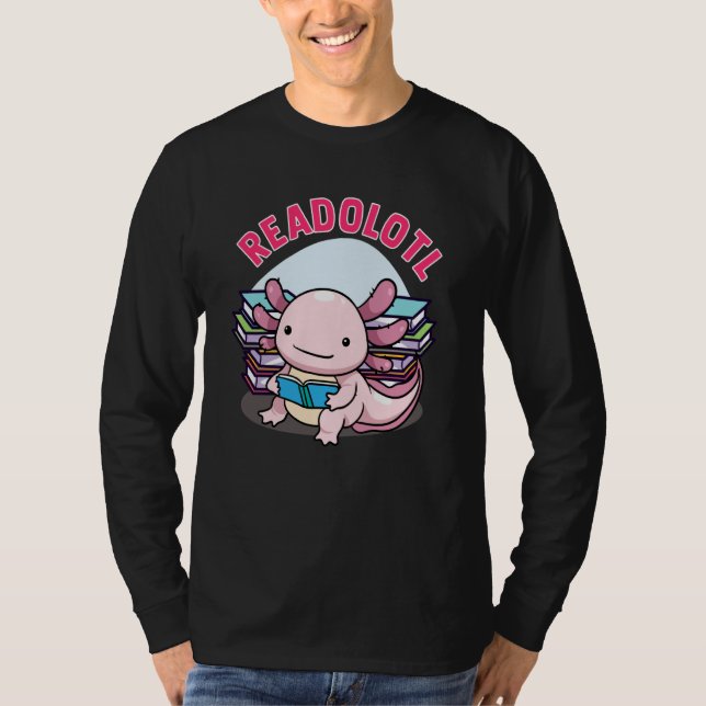 Camiseta Readolotl Axolotl Reading Books Readers Bookworm B (Frente)