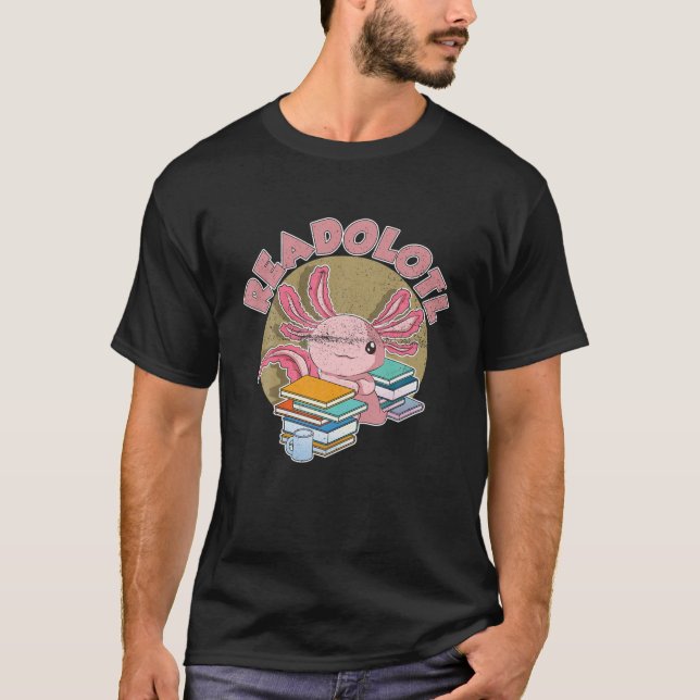 Camiseta Readolott Bookworm Leitura Nerd Anfíbio Corte (Frente)
