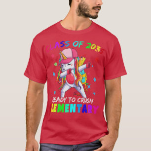Camiseta Ready Crush Elementary 2035 Dabbing Unicorn Back T