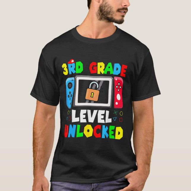 Camiseta Ready To 3rd Grade Gamer First Day Of School Boy G (Frente)