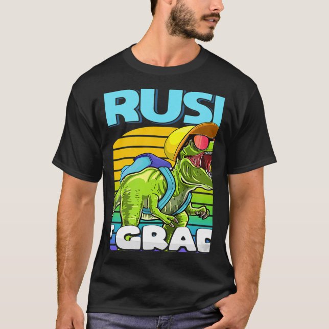 Camiseta Ready To Crush 1st Grade Dinosaur Back To School B (Frente)