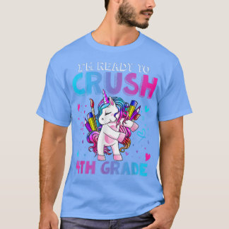 Camiseta Ready to Crush 4th Grade Flossing Unicorn Back To
