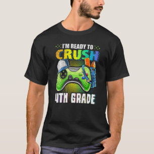 Camiseta Ready To Crush 4th Grade Video Games Boys Back To