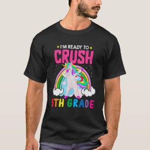 Camiseta Ready To Crush 5th Grade Dabbing Unicorn Back To S