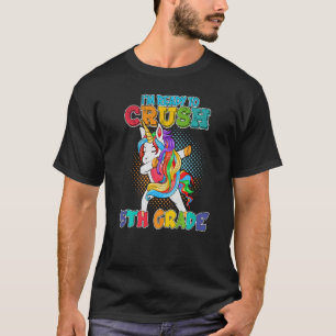 Camiseta Ready To Crush 5th Grade Dabbing Unicorn Girl Back