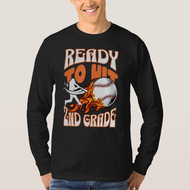 Camiseta Ready to hit 2nd grade (Frente)