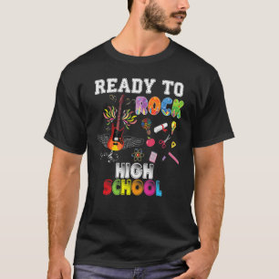 Camiseta Ready To Rock High Guitar Electric Teacher Student