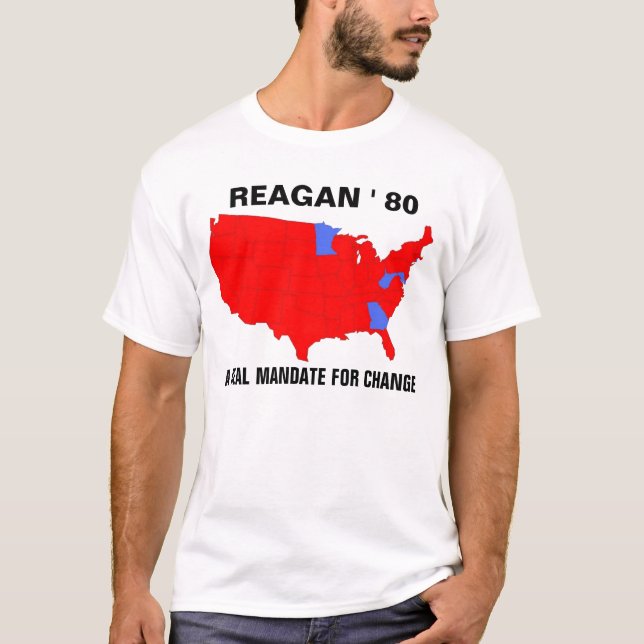CAMISETA REAGAN - UM MANDATO PARA A MUDANÇA (Frente)