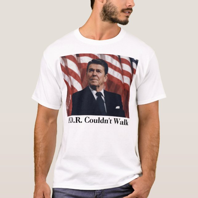 Camiseta Reagan v. FDR (Frente)
