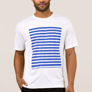 Camiseta Real Blue Combination Stripes por Shirley Taylor