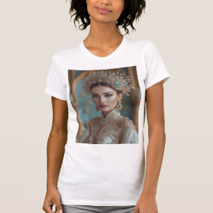 Camiseta Real Elegância - Beleza do Eterno em Dourado