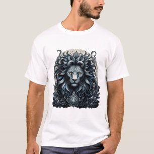 Camiseta Real elegância, uma majestosa ornamentado de cabeç