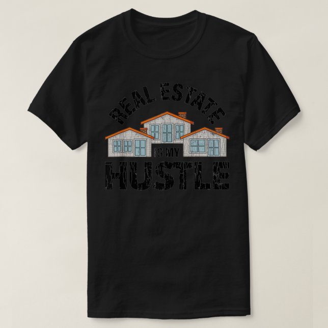 Camiseta Real Estate É O Meu Agente De Broker Engraçado Hus (Frente do Design)