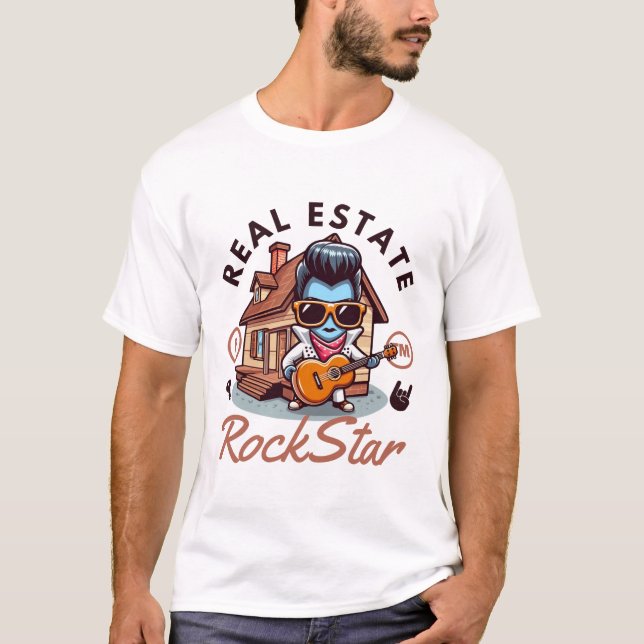 Camiseta Real Estate Rockstar (Frente)