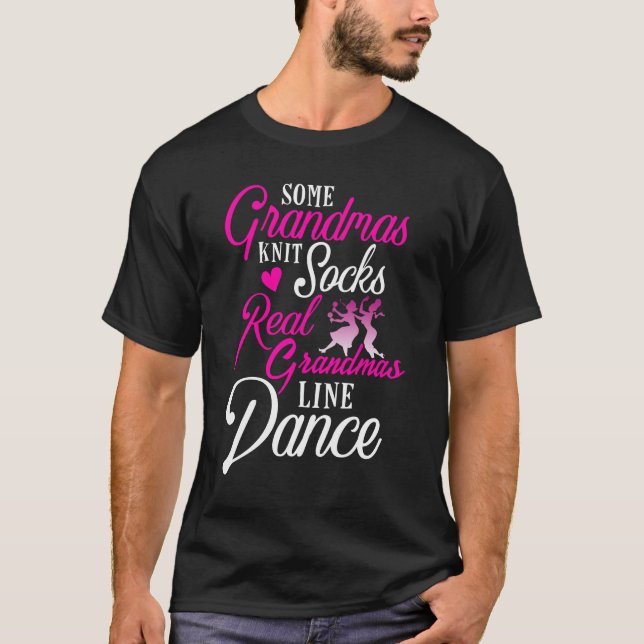 Camiseta Real Grandmas Line Dance Country Dança (Frente)