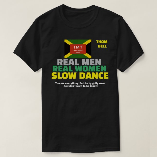 Camiseta REAL HOMENS LENTO DANCE T-Shirt Básico Escuro (Frente do Design)