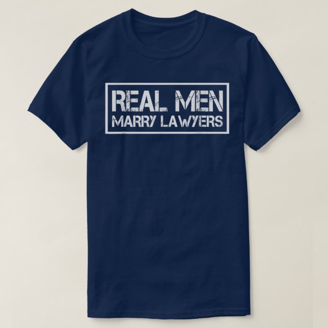 Camiseta Real Men Casado Advogado Advogado Marido T-Shirt P (Frente do Design)
