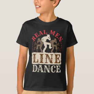Camiseta Real Men Line Dance Shirt Country Western Dancing