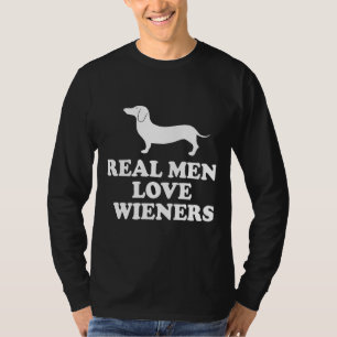 Camiseta Real Men Love Wiener Dachshund