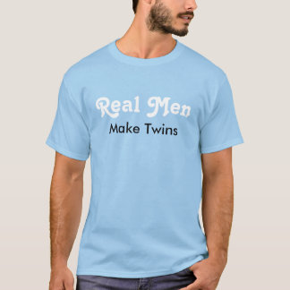 Camiseta Real Men Make Twins – Funny Dad Gift