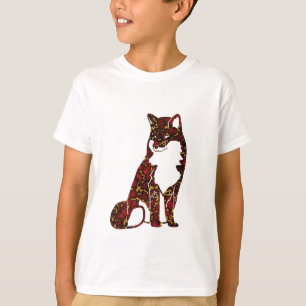 Camiseta Real Ruby Red e Dourada Textura de mármore em rapo