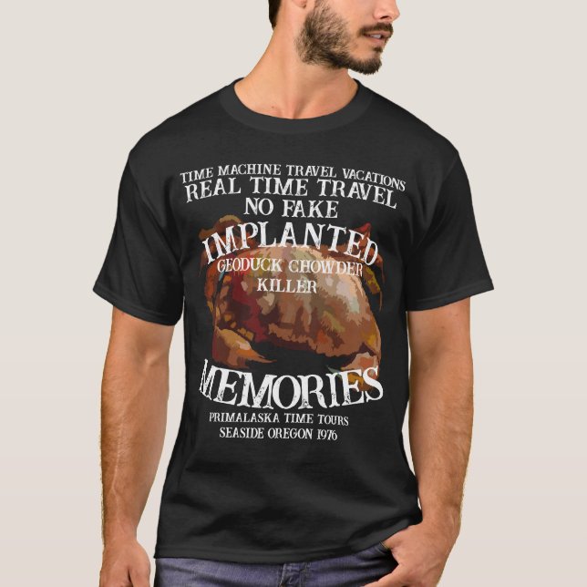 Camiseta Real Time Machine Travel Geoduck Killer Seaside OR (Frente)